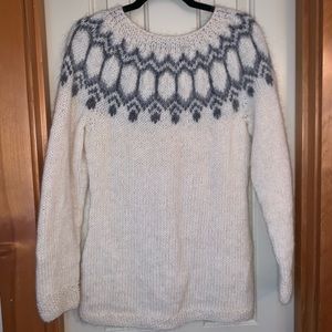 Icelandic Wool Fair Isle Sweater